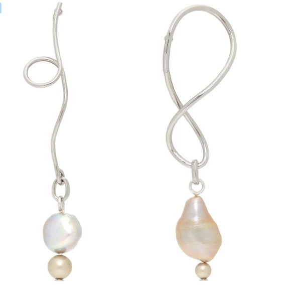 MOUNSER Silver Twister Earrings - Picture 3 of 7